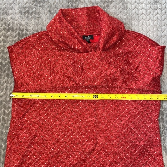 NWT Jones New York Cowl Neck Sweater with 2 Side Zippers.  Size Medium. - Picture 4 of 9